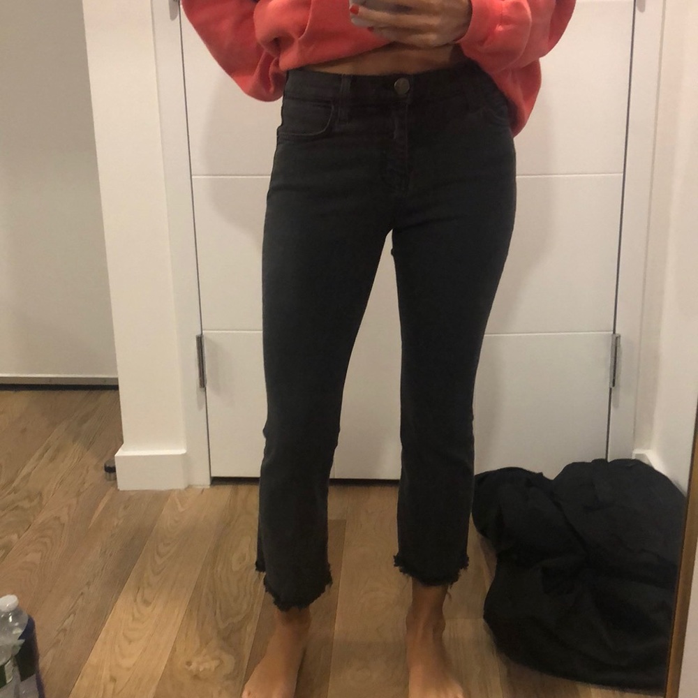Current/Elliott Frayed cropped jeans